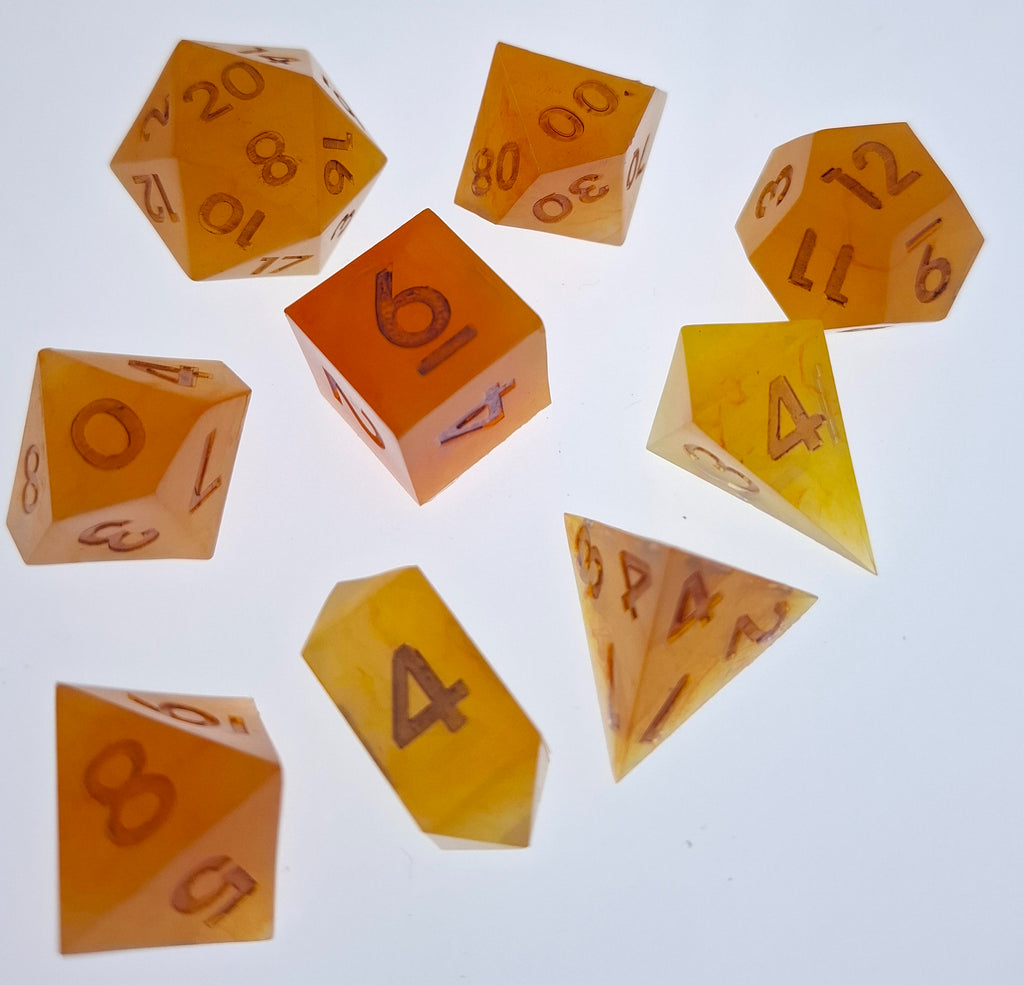 Orange Sunrise - Standard Set with two extra D4's