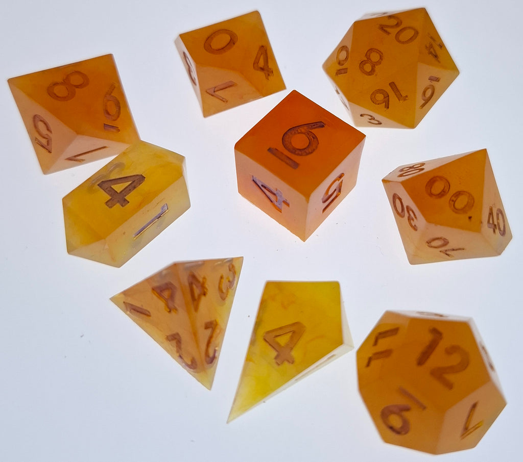 Orange Sunrise - Standard Set with two extra D4's