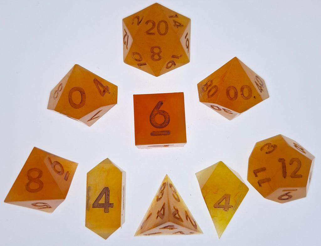 Orange Sunrise - Standard Set with two extra D4's