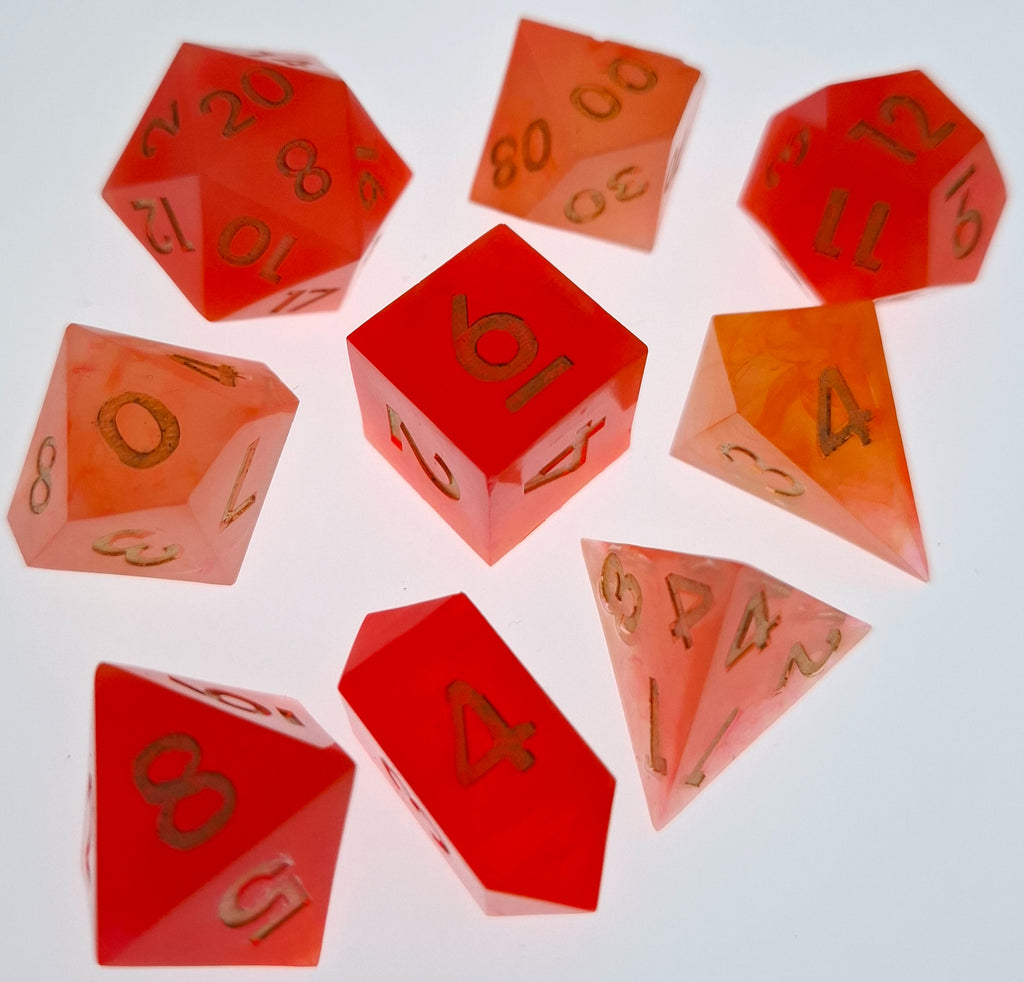 The Red Sun - Standard Set with two extra D4's