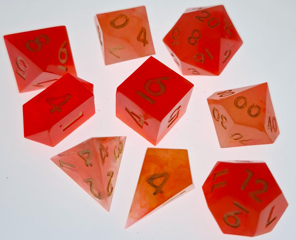 The Red Sun - Standard Set with two extra D4's
