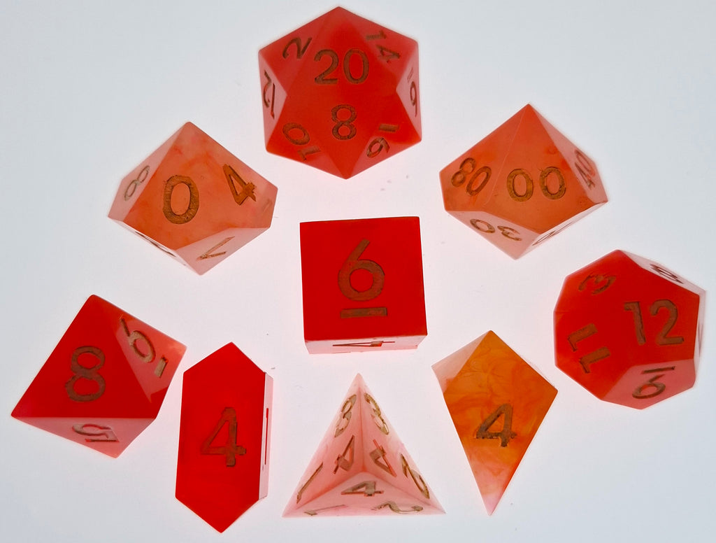 The Red Sun - Standard Set with two extra D4's